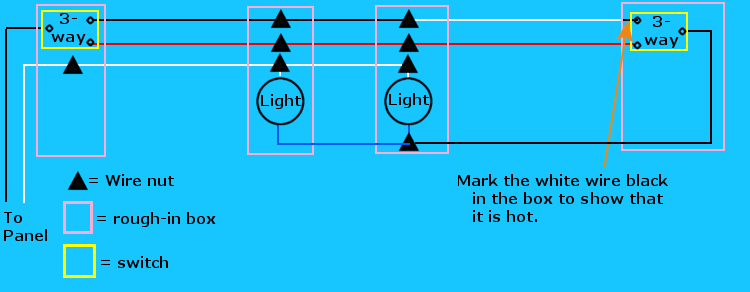Wiring Diagram For 3 Way Switch With 4 Lights