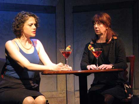 Hermia and Jean in bar