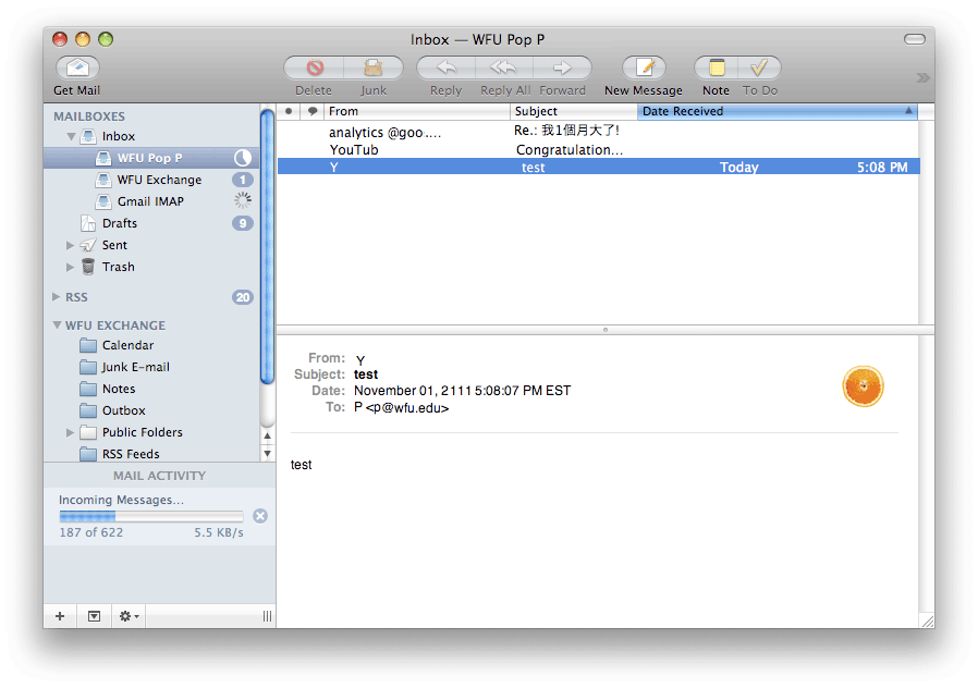 mac os x mail