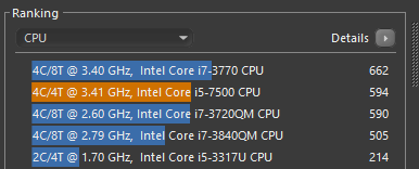 cinebench CPU result