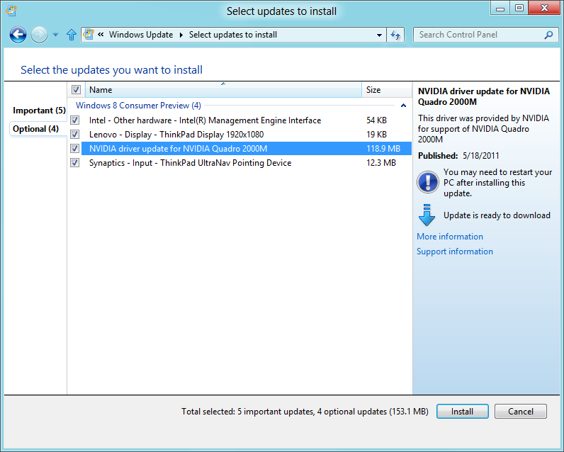 intel management engine interface driver update