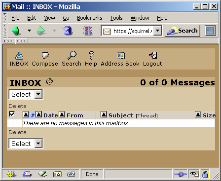 main screen in English