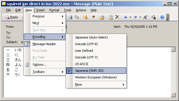 recipient's display in outlook