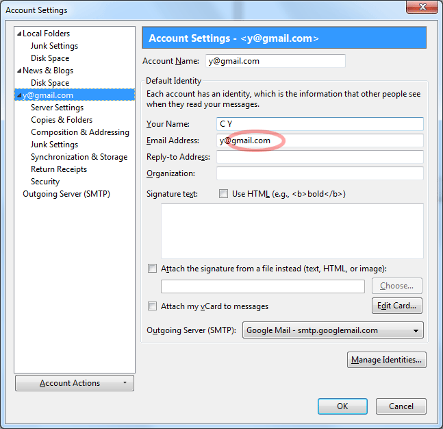 thunderbird google contact sync