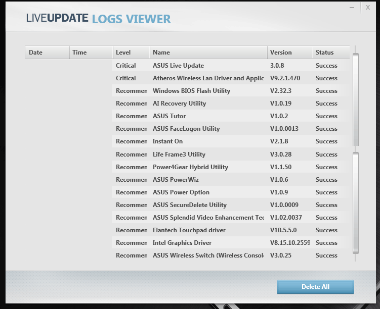 ASUS Live Update 3.0.8