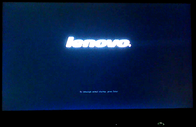 Lenovo ThinkPad Boot Screen