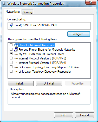 if you look at the properties of each after installing Cisco VPN client, deterministic network is not bound to any of them