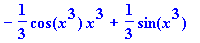 -1/3*cos(x^3)*x^3+1/3*sin(x^3)