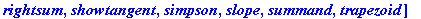 [D, Diff, Doubleint, Int, Limit, Lineint, Product, ...