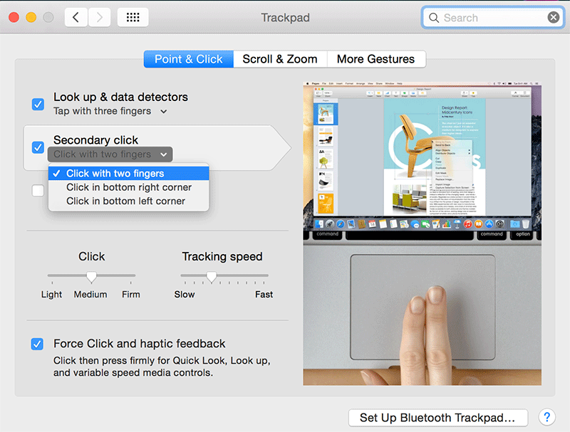 mouse settings for parallel windows on mac