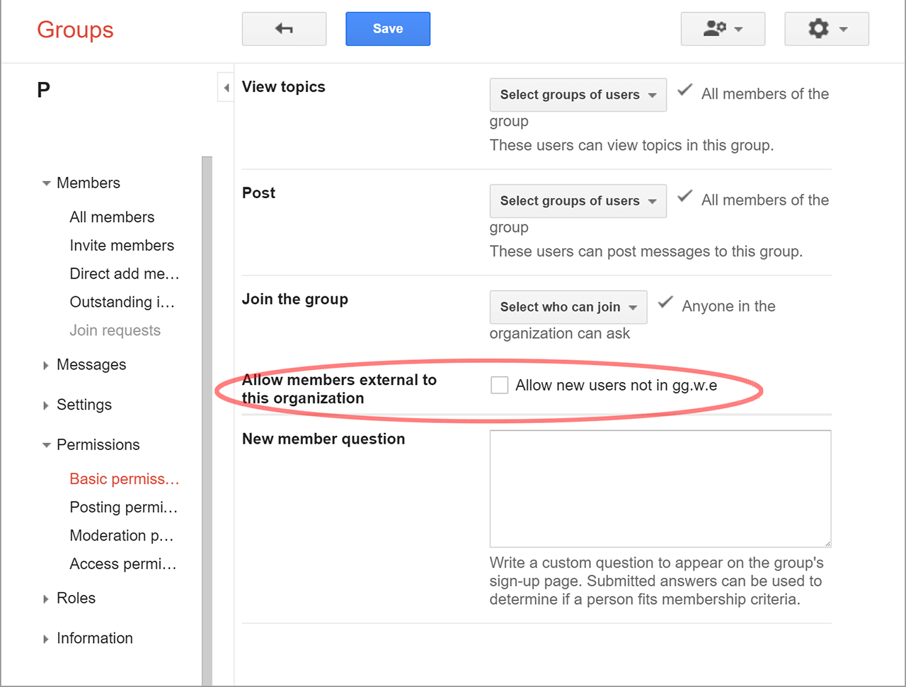 Adding members and managers to a Google Group