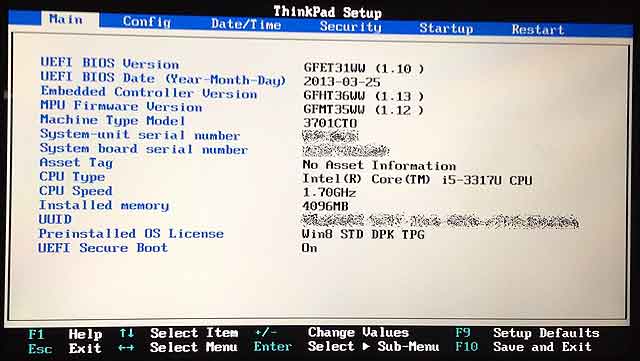 Lenovo t420 bios