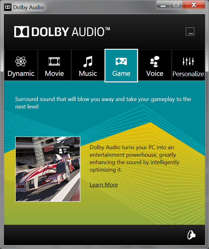what is dolby audio x2 windows app