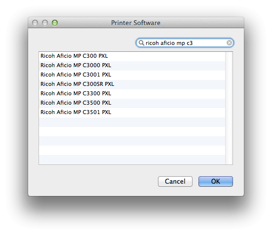 pcl driver for mac ricoh
